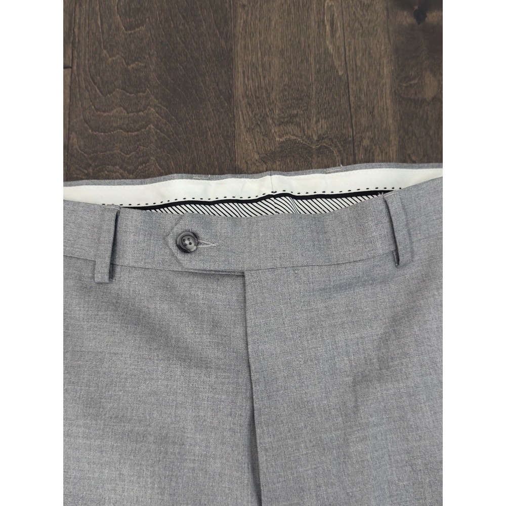 NWT Daniel Cremieux Signature Men Grey Flat Front Dress Pants Trouser Size 38X32 - Picture 3 of 8